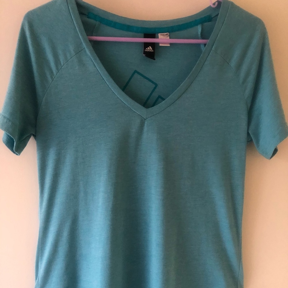 Adidas V neck women’s T Shirt. Size M